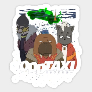 Oddtaxi ''Odokawa'' Anime Sticker